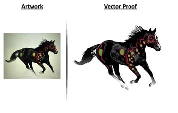 vector art conversion portfolio 6 - Horse